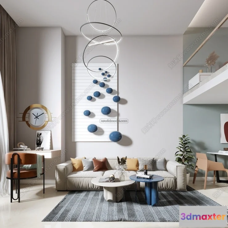 1359772 - Mezzanine Floor - 3D Interior Scene - 3D Models - Modern Style - 101 3D Max