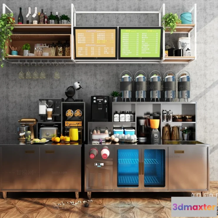 1359780 - Restaurant - Fastfood - 3D Interior Scenes - 094 3D Max