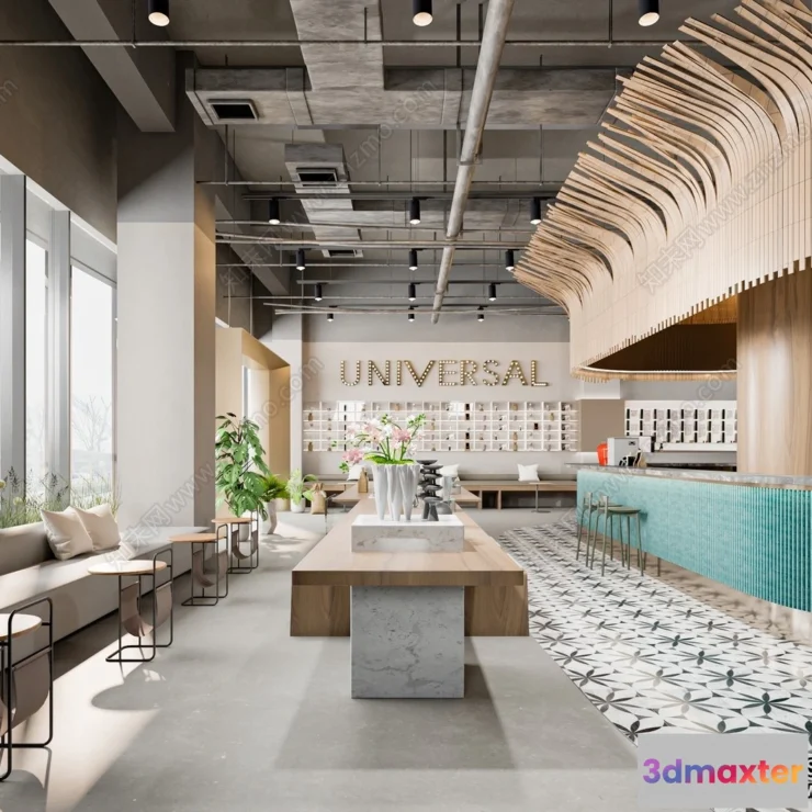 1360248 - Restaurant - Fastfood - 3D Interior Scenes - 101 3D Max