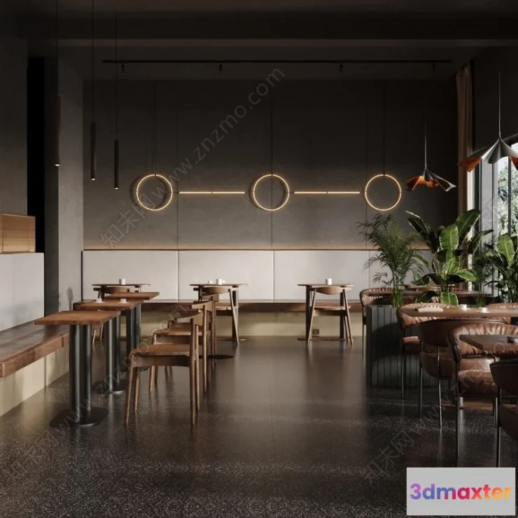 1360320 - Restaurant - Fastfood - 3D Interior Scenes - 102 3D Max