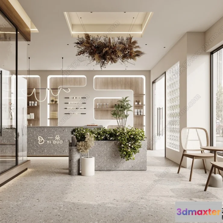 1360384 - Restaurant - Fastfood - 3D Interior Scenes - 103 3D Max