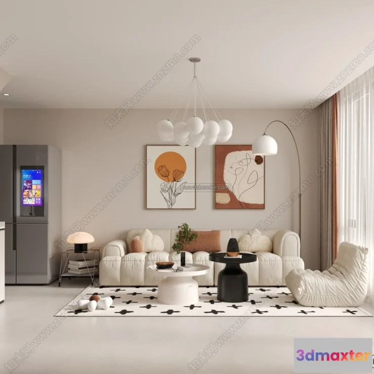 1360431 - Mezzanine Floor - 3D Interior Scene - 3D Models - Modern Style - 111 3D Max