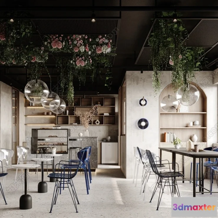 1360452 - Restaurant - Fastfood - 3D Interior Scenes - 104 3D Max