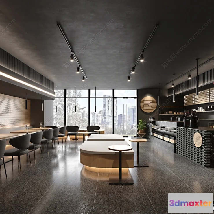 1360527 - Restaurant - Fastfood - 3D Interior Scenes - 105 3D Max