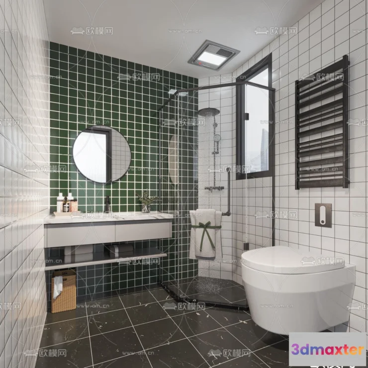 1360611 - Toilet - WC - France Style - Interior 3D Scene - 083 3D Max