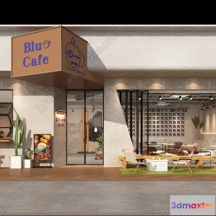 1360858 - Restaurant - Fastfood - 3D Interior Scenes - 110 3D Max