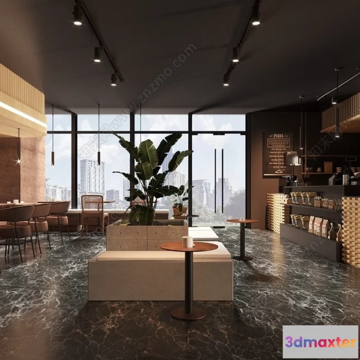 1360931 - Restaurant - Fastfood - 3D Interior Scenes - 111 3D Max