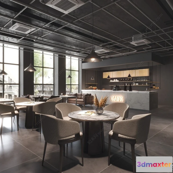 1361196 - Restaurant - Fastfood - 3D Interior Scenes - 115 3D Max