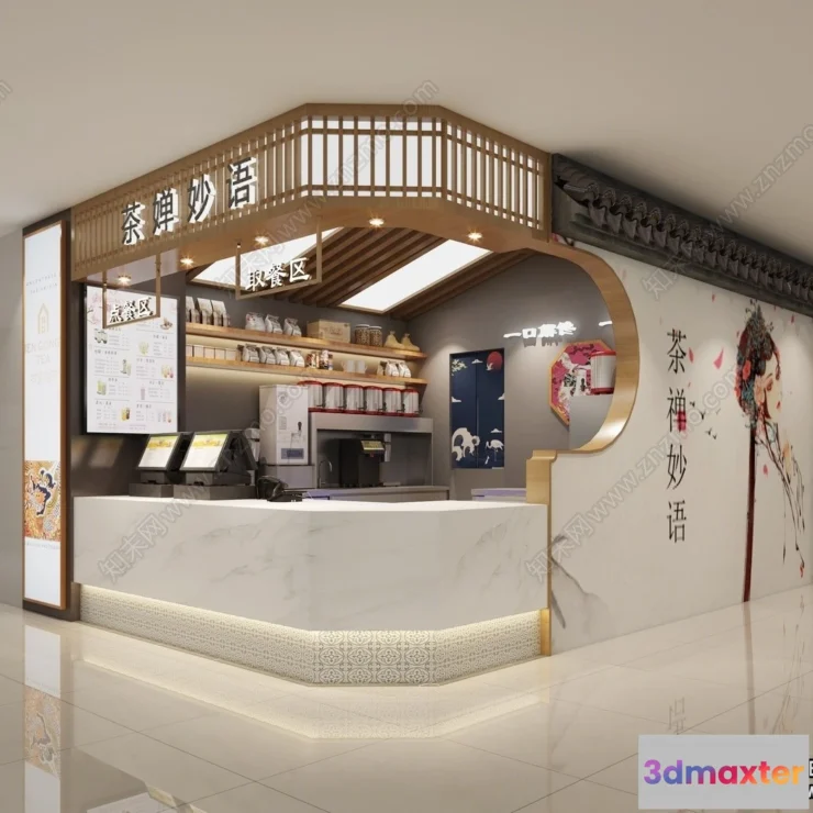 1361262 - Restaurant - Fastfood - 3D Interior Scenes - 116 3D Max