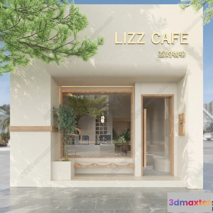 1361331 - Restaurant - Fastfood - 3D Interior Scenes - 117 3D Max