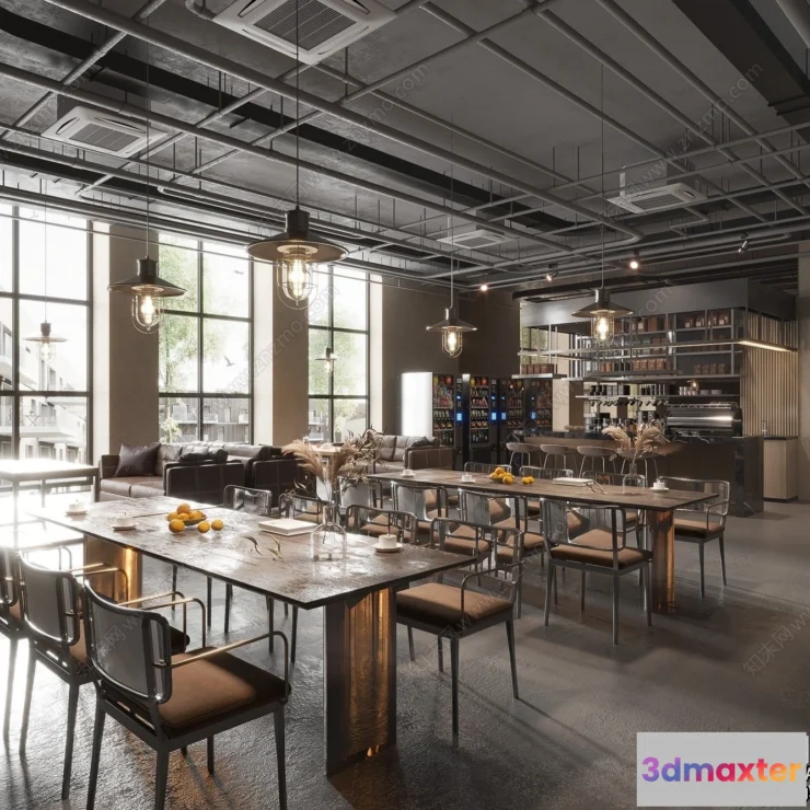 1361466 - Restaurant - Fastfood - 3D Interior Scenes - 119 3D Max