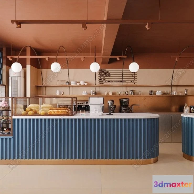 1361615 - Restaurant - Fastfood - 3D Interior Scenes - 121 3D Max