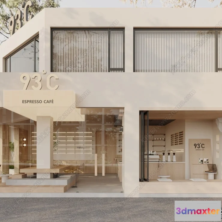 1361814 - Restaurant - Fastfood - 3D Interior Scenes - 124 3D Max