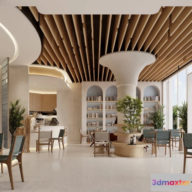 1361870 - Restaurant - Fastfood - 3D Interior Scenes - 125 3D Max