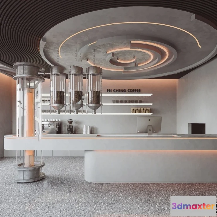 1362184 - Restaurant - Fastfood - 3D Interior Scenes - 129 3D Max