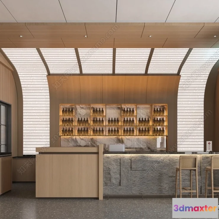 1362390 - Restaurant - Fastfood - 3D Interior Scenes - 132 3D Max