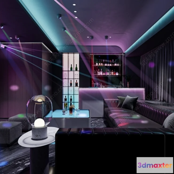 1362487 - Home Theater - 3D Interior Scene - 3D Models - 019 3D Max