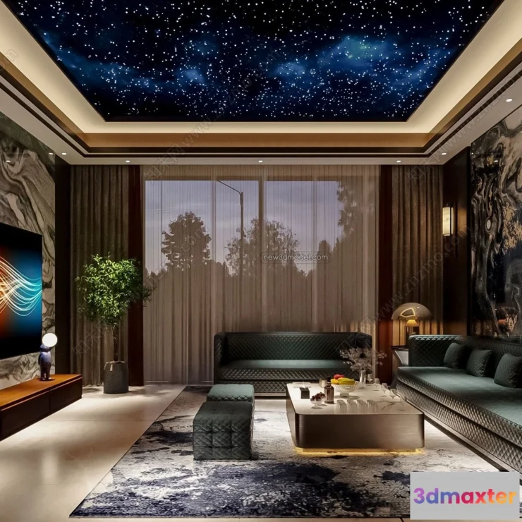 1362694 - Home Theater - 3D Interior Scene - 3D Models - 022 3D Max