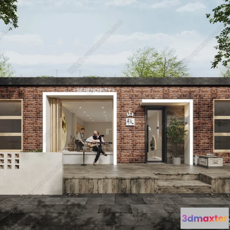 1362875 - Restaurant - Fastfood - 3D Interior Scenes - 139 3D Max