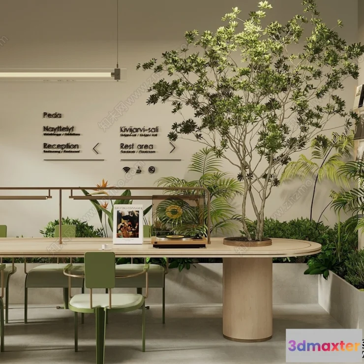 1362942 - Restaurant - Fastfood - 3D Interior Scenes - 140 3D Max