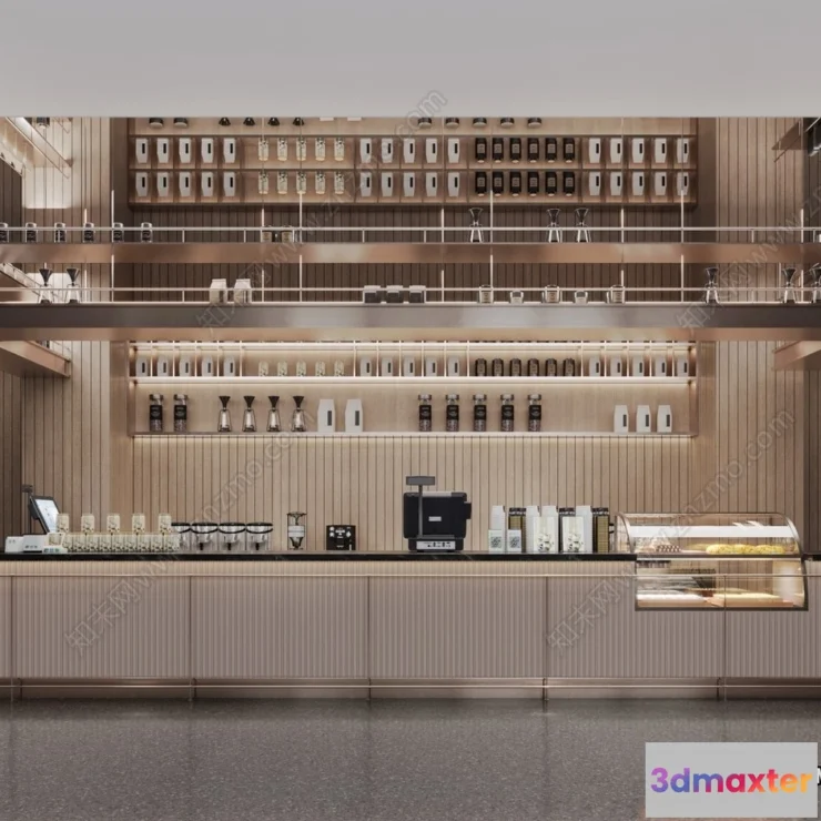 1363136 - Restaurant - Fastfood - 3D Interior Scenes - 143 3D Max