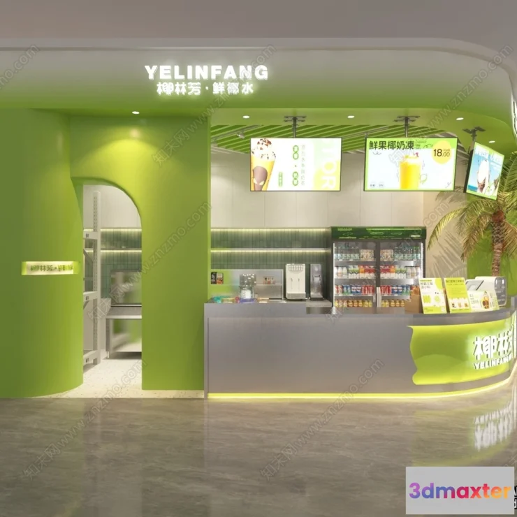 1363341 - Restaurant - Fastfood - 3D Interior Scenes - 146 3D Max