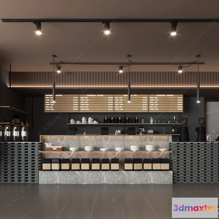 1363760 - Restaurant - Fastfood - 3D Interior Scenes - 152 3D Max