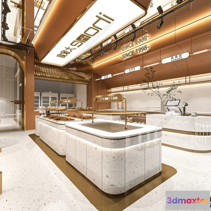 1364233 - Restaurant - Fastfood - 3D Interior Scenes - 159 3D Max