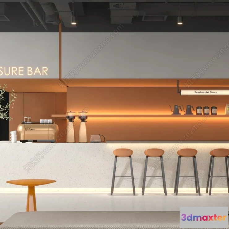 1364298 - Restaurant - Fastfood - 3D Interior Scenes - 160 3D Max