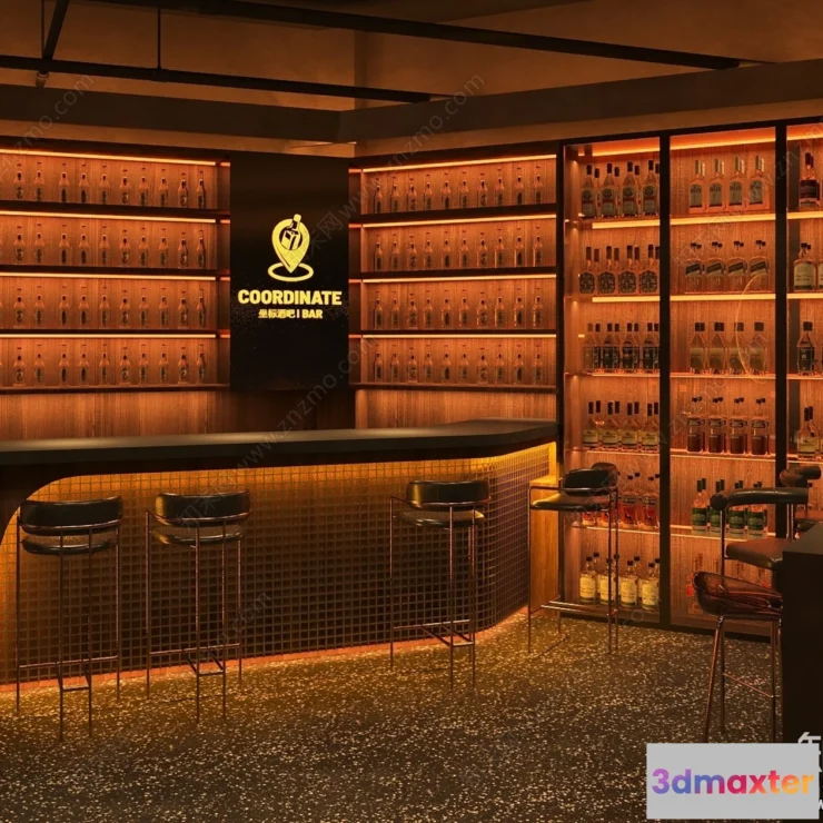 1365388 - Restaurant - Fastfood - 3D Interior Scenes - 176 3D Max