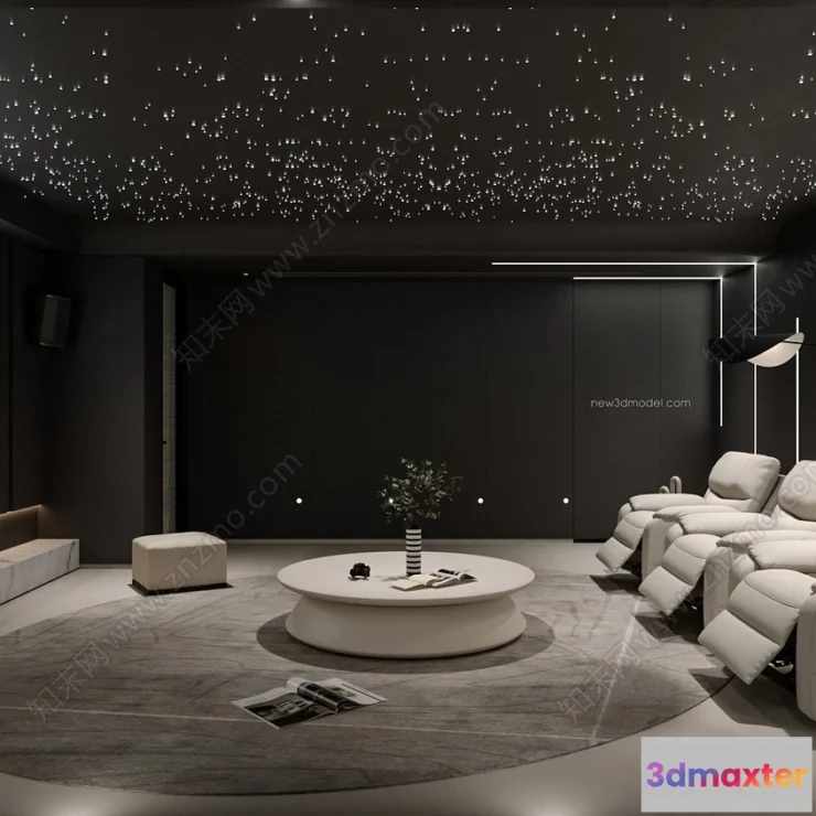 1365404 - Home Theater - 3D Interior Scene - 3D Models - 062 3D Max