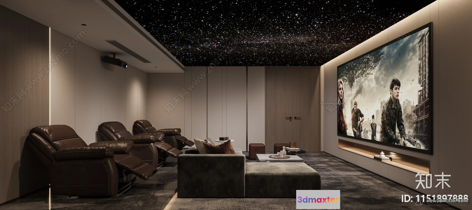1365468 - Home Theater - 3D Interior Scene - 3D Models - 063 3D Max