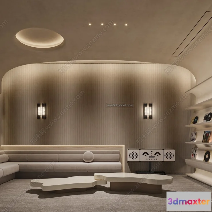 1366841 - Home Theater - 3D Interior Scene - 3D Models - 083 3D Max