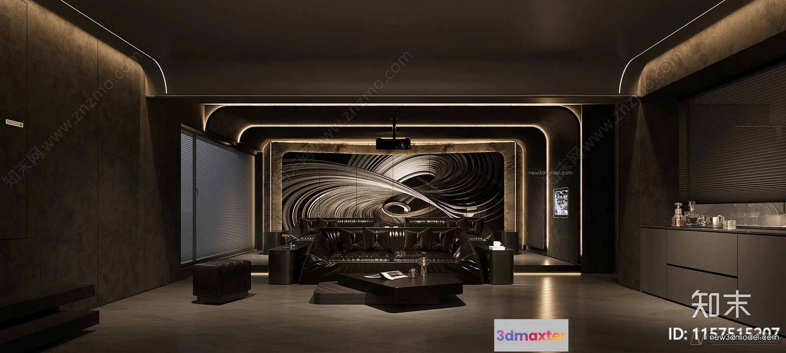 1368620 - Home Theater - 3D Interior Scene - 3D Models - 109 3D Max