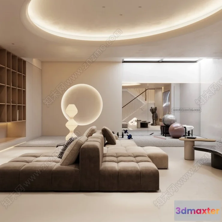 1369059 - Home Theater - 3D Interior Scene - 3D Models - 115 3D Max