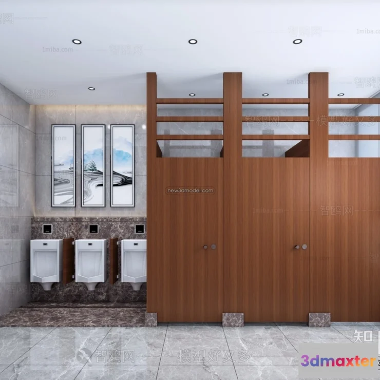 1379439 - Public Toilet - WC - 3D Interior Scene - 3D Models - 017 3D Max