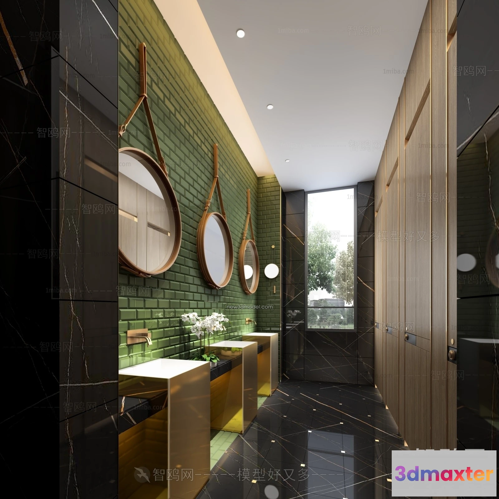 1379501 - Public Toilet - WC - 3D Interior Scene - 3D Models - 018 3D Max