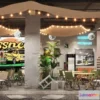 1379956 - Garden Coffee Shop - Fastfood - 3D Models - 006 3D Max