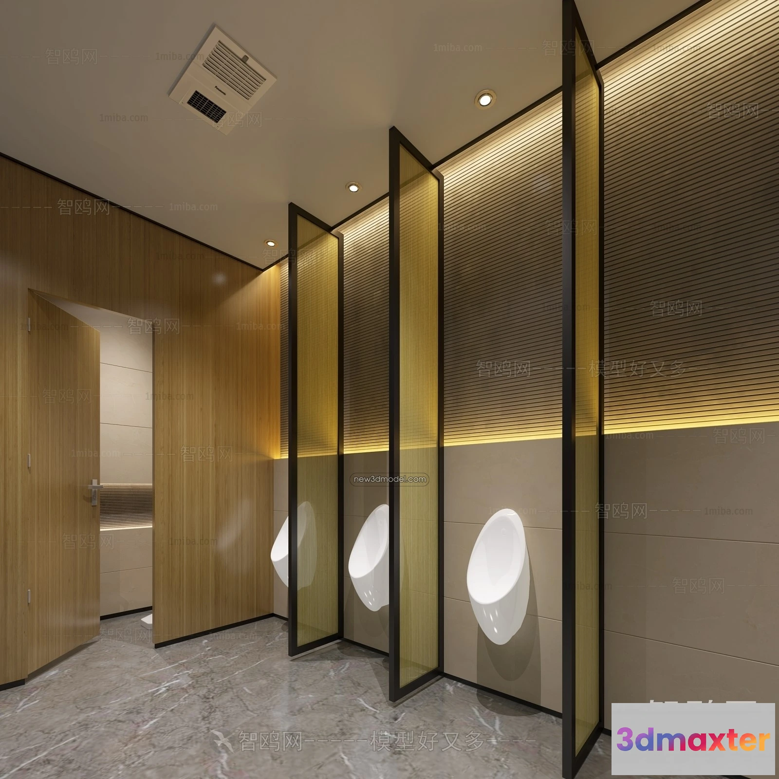 1380095 - Public Toilet - WC - 3D Interior Scene - 3D Models - 027 3D Max