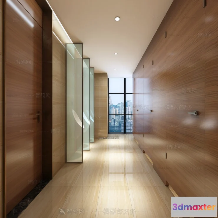 1380289 - Public Toilet - WC - 3D Interior Scene - 3D Models - 030 3D Max