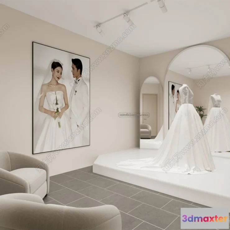 1380816 - Wedding Studio - 3D Interior Scene - 3D Models - 022 3D Max