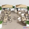 1381009 - Garden Coffee Shop - Fastfood - 3D Models - 022 3D Max