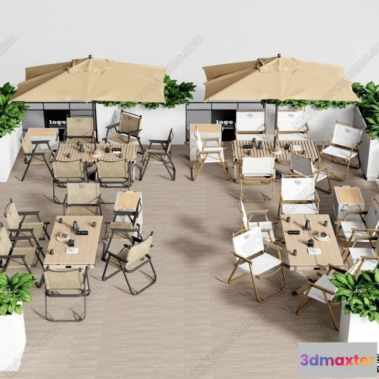 1381009 - Garden Coffee Shop - Fastfood - 3D Models - 022 3D Max