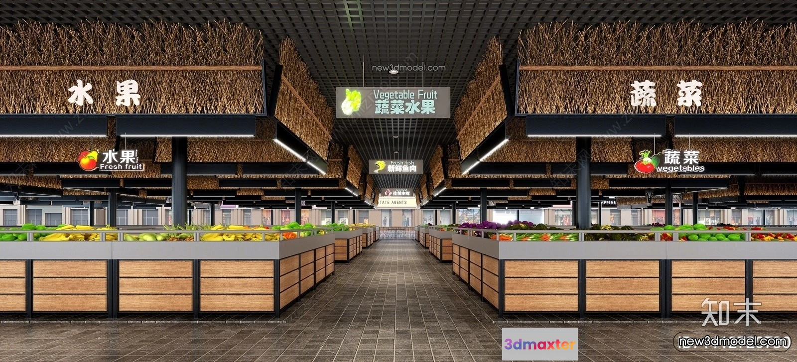 1381200 - Super Market And Shop - 3D Interior Scene - 3D Models - 024 3D Max