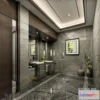 1381328 - Public Toilet - WC - 3D Interior Scene - 3D Models - 046 3D Max