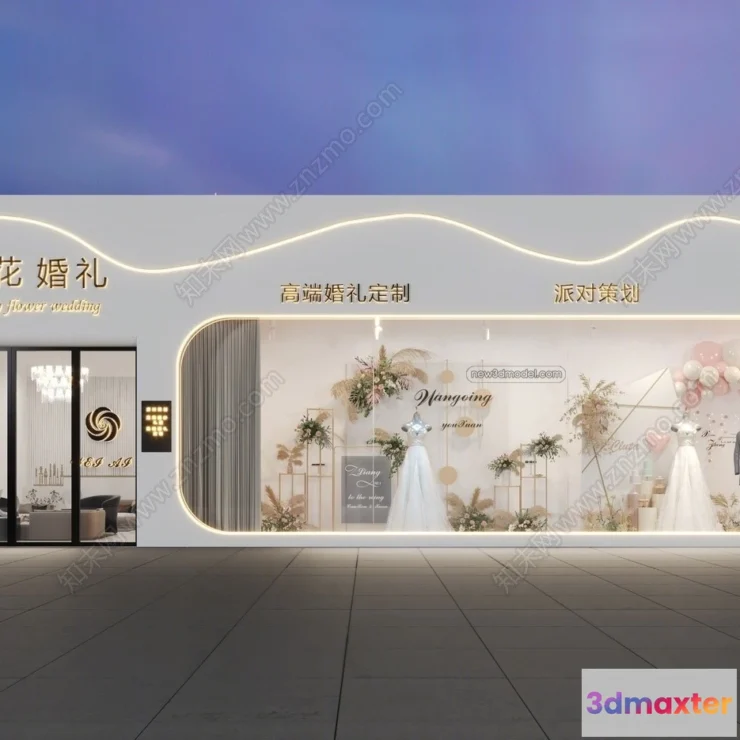 1381343 - Wedding Studio - 3D Interior Scene - 3D Models - 030 3D Max