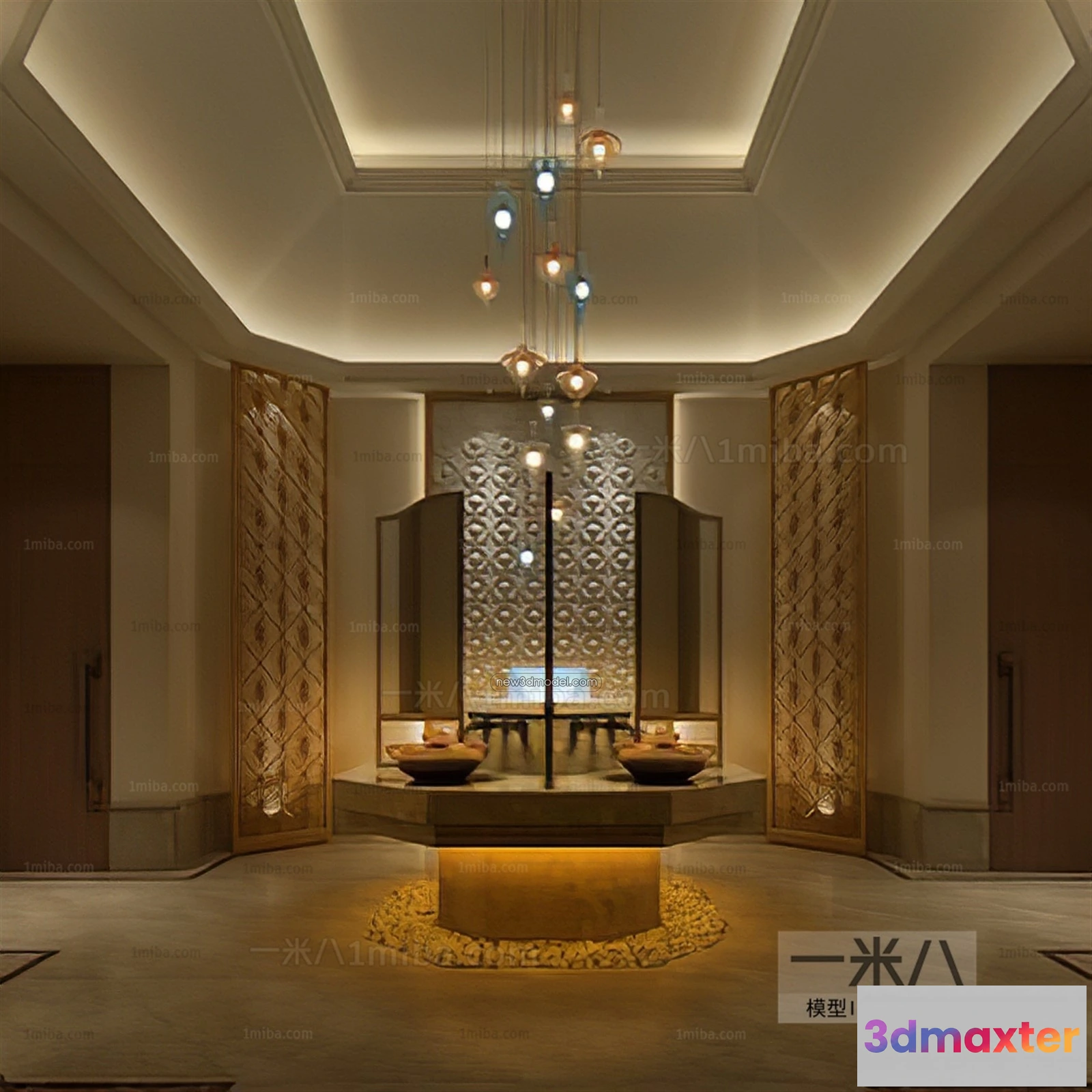 1381586 - Public Toilet - WC - 3D Interior Scene - 3D Models - 050 3D Max