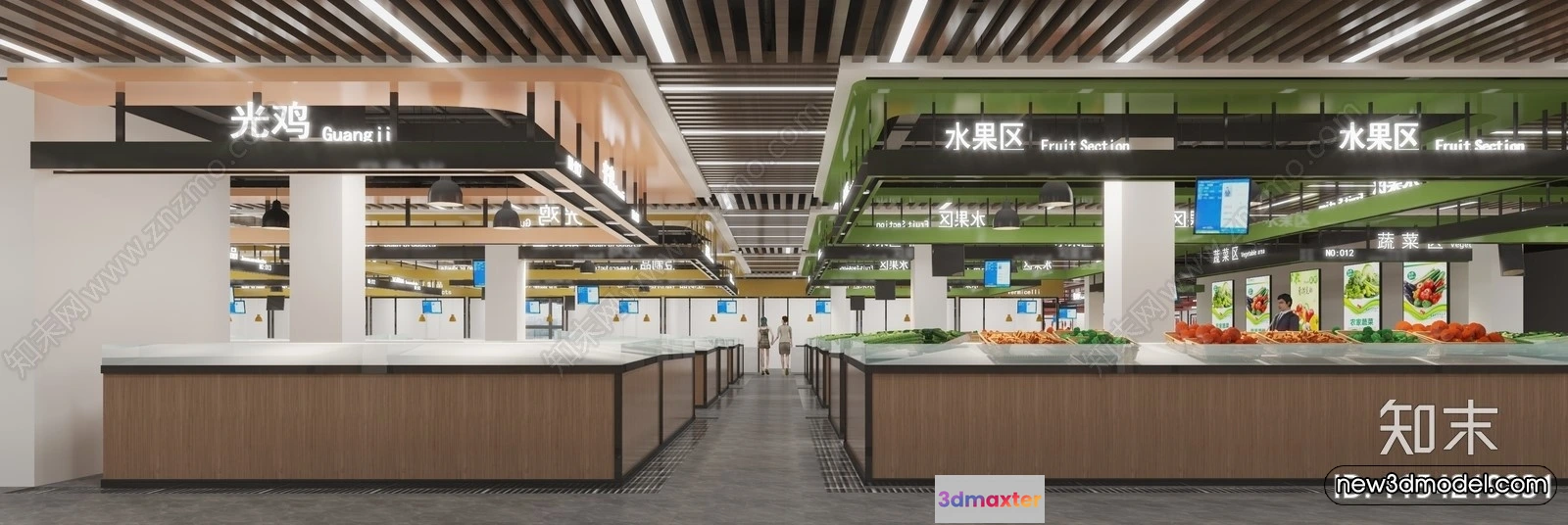 1381940 - Super Market And Shop - 3D Interior Scene - 3D Models - 035 3D Max