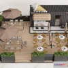 1381995 - Garden Coffee Shop - Fastfood - 3D Models - 037 3D Max