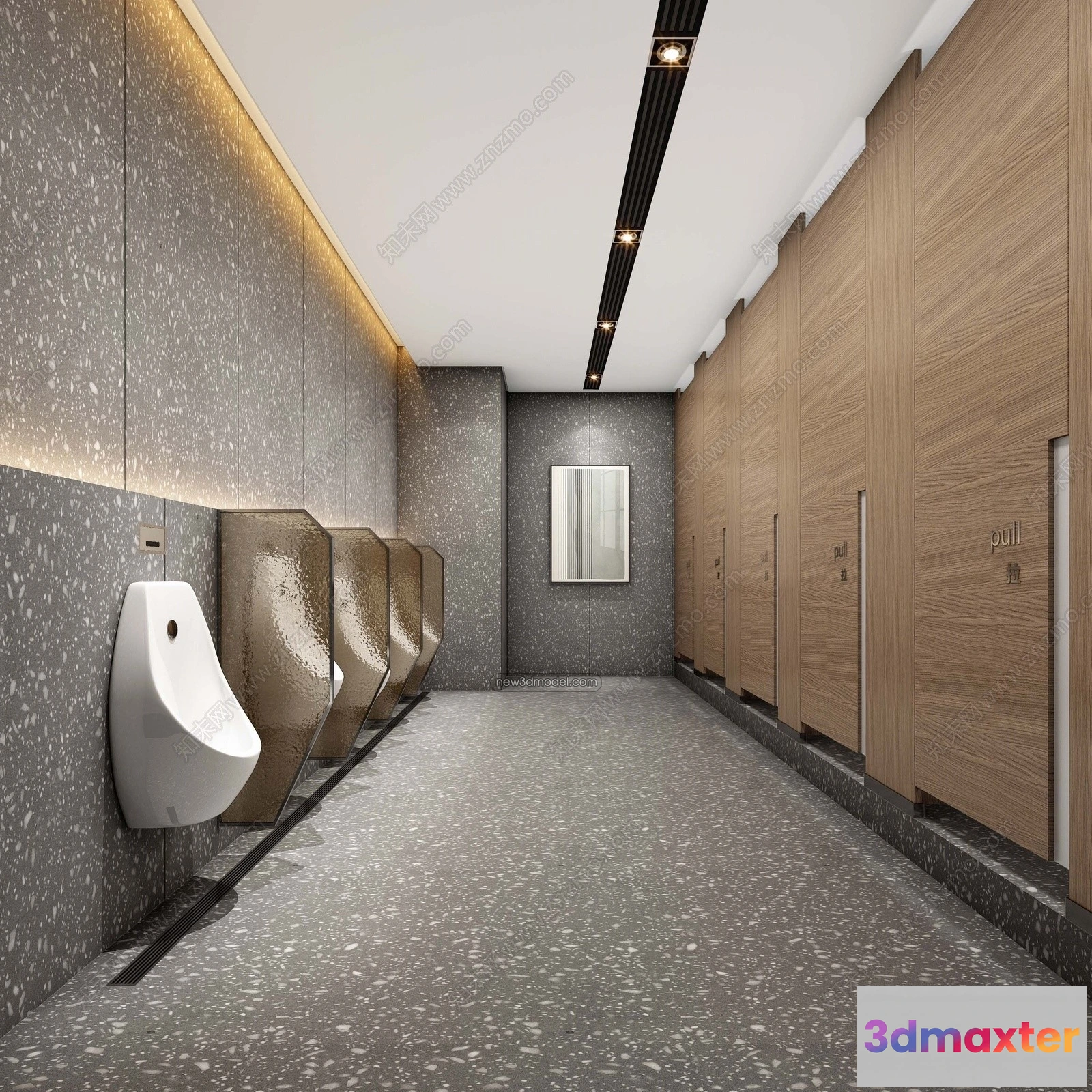 1382105 - Public Toilet - WC - 3D Interior Scene - 3D Models - 058 3D Max